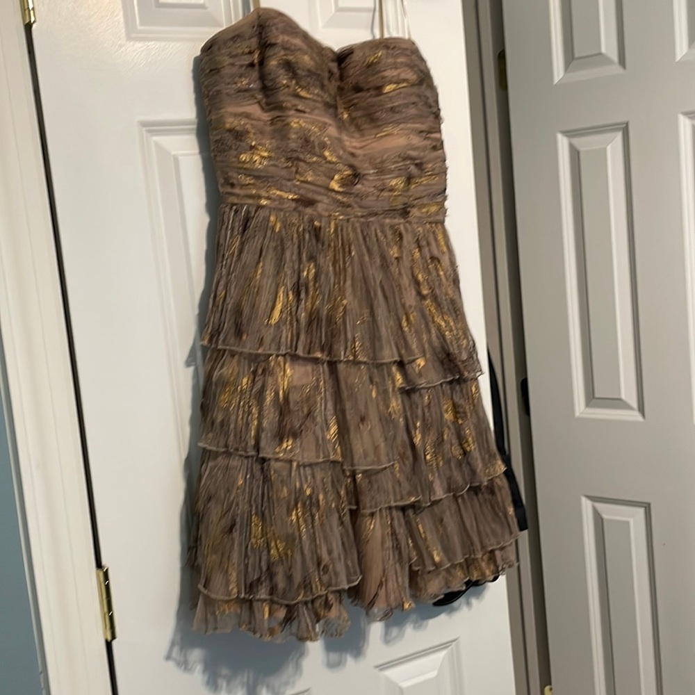 Aiden Maddox nude mini dress